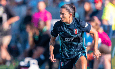 Debinha durante a partida entre Kansas City e Boston Legacy pela NWSL