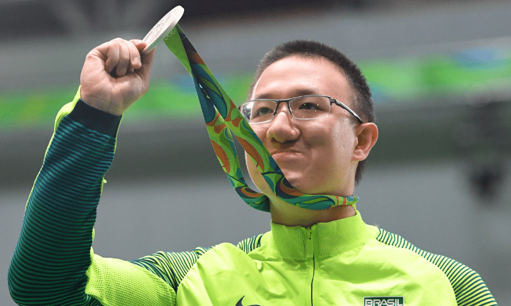 Felipe Wu conquistou a medalha de prata nos Jogos Olímpicos do Rio de Janeiro, em 2016. (Foto: Pascal Guyot - AFP)