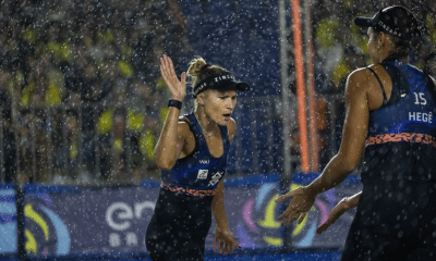 Hegê e Vitória na Etapa do Rio de Janeiro de Vôlei de Praia