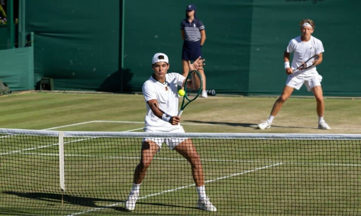Guto Miguel e Ziga Sesko em Wimbledon