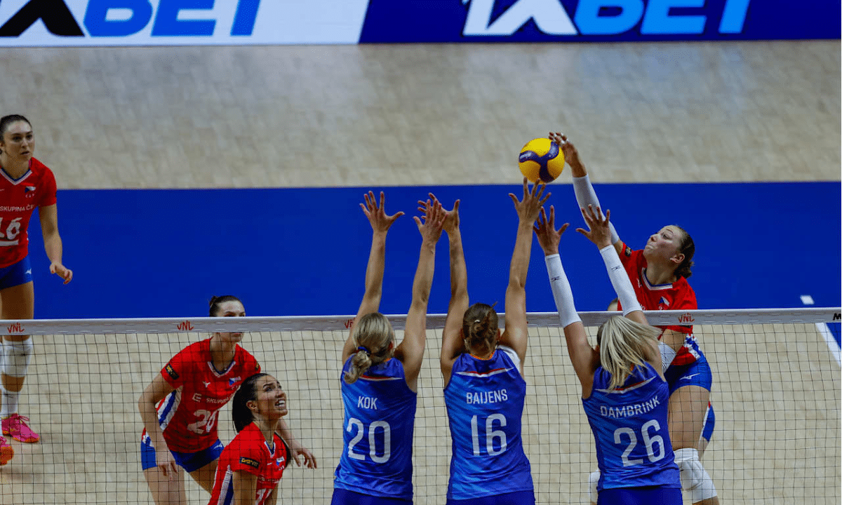 Holanda x Tchéquia - VNL Feminina - Liga das nações de Vôlei
