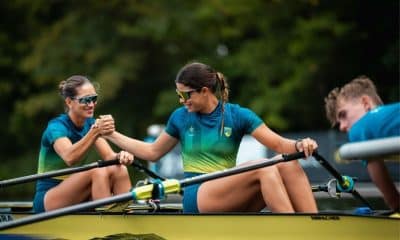 Lara Postiglioni e Jennifer Almeida no Campeonato Mundial Sub-23 de Remo
