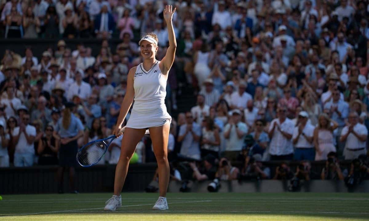 Linda Noskova x Karolina Muchova em Wimbledon