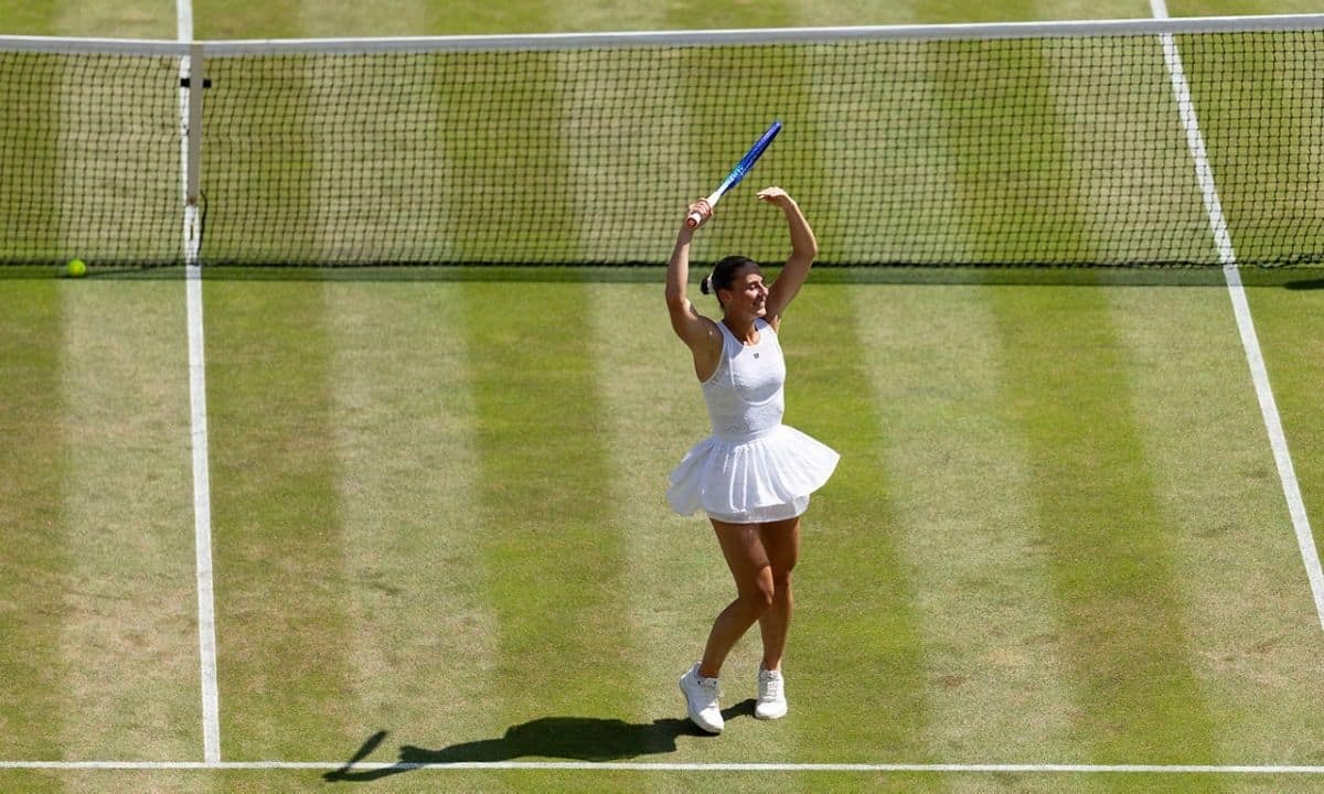Marta Kostyuk x Jasmine Paolini em Wimbledon