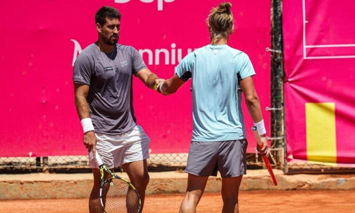 Orlando Luz e Rafael Matos no ATP 250 de Estoril