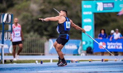 Pedro Henrique Nunes, campeão do lançamento de dardo do Troféu Brasil de Atletismo