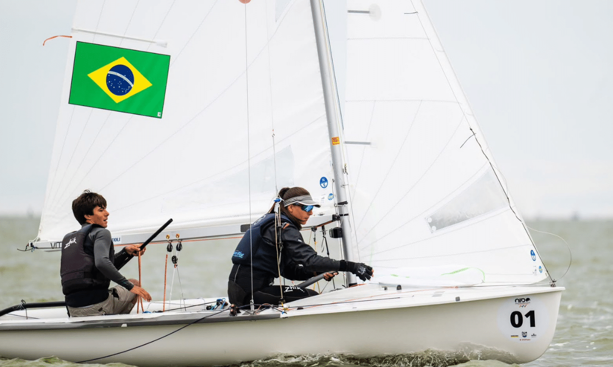 Said Royo e Gabriela Vassel no Campeonato Europeu de 470 de Vela