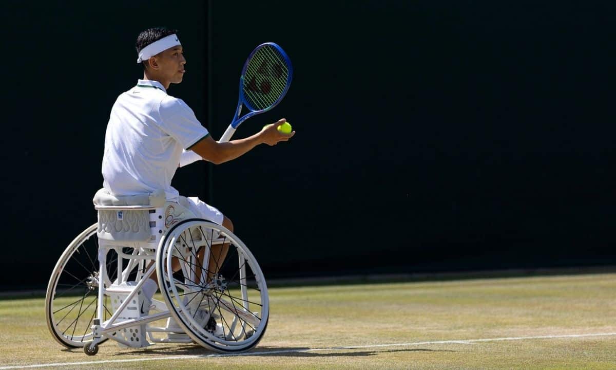 Tokito Oda em Wimbledon, tênis em cadeira de rodas