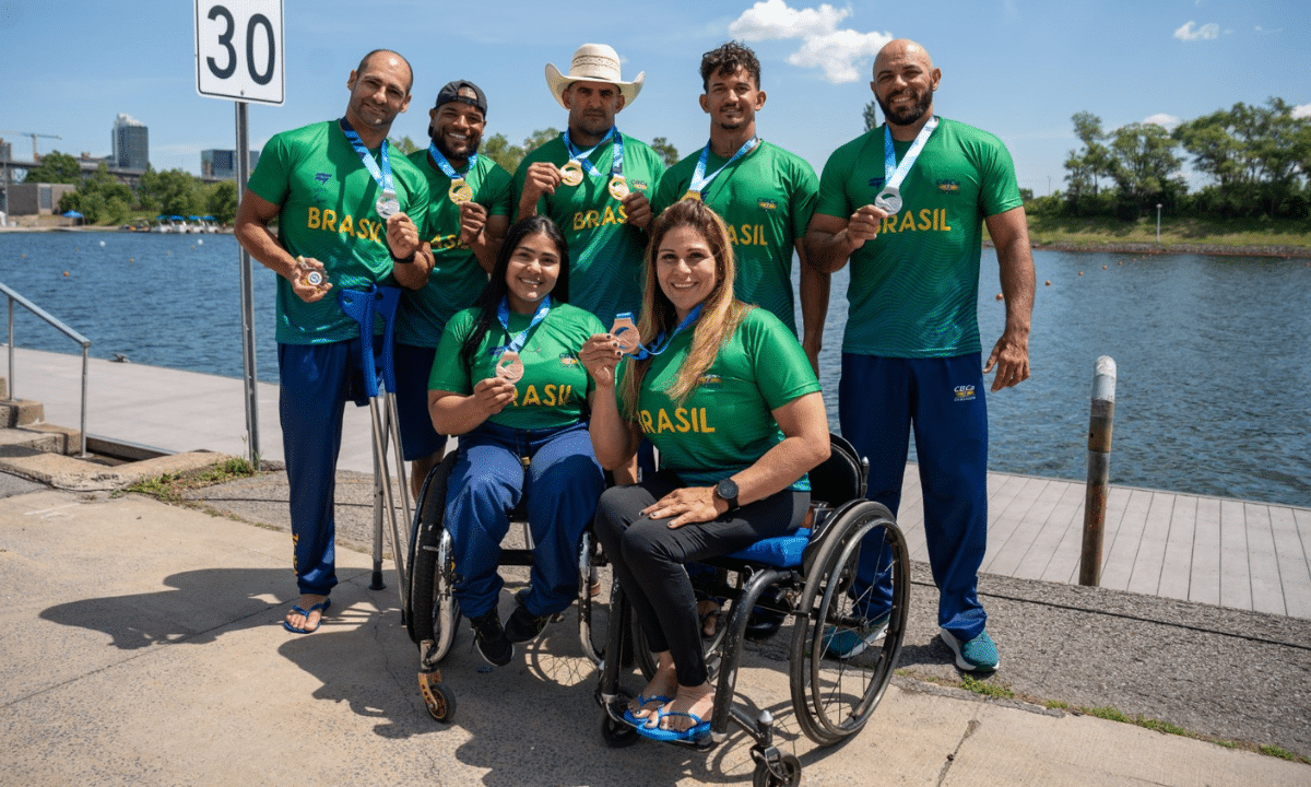 Brasil fatura mais dois ouros e fecha etapa de Montreal da Copa do Mundo de Paracanoagem na liderança do quadro de medalhas. (Foto: Fábio Canhete - CBCa)