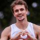 Renan Gallina foi o atleta mais rápido nas semifinais dos 200 m rasos. (Foto: Gustavo Alves/CBAt)