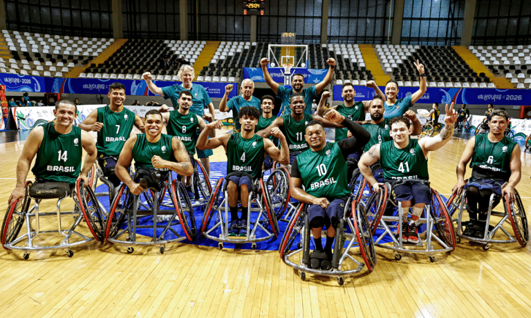 Valledupar-2026 Brasil é bronze no basquete em cadeira de rodas masculino