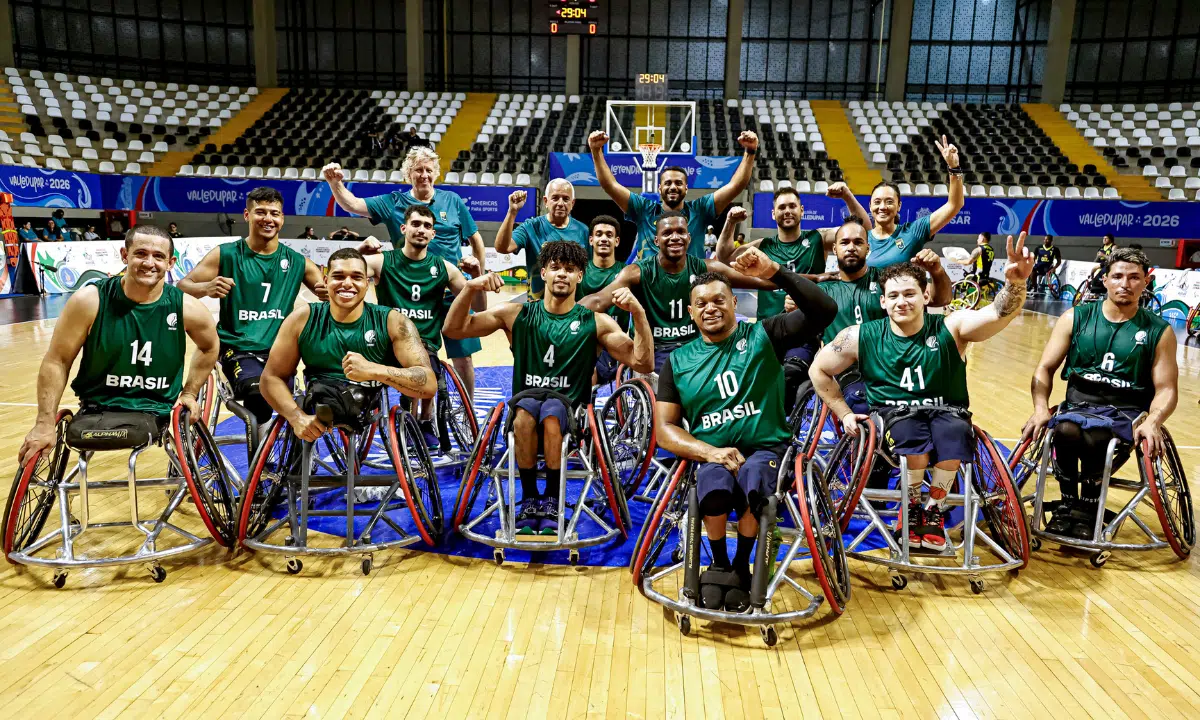 Valledupar-2026 Brasil é bronze no basquete em cadeira de rodas masculino