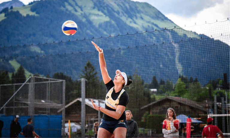 Duda Lisboa em quadra no Elite 16 de Gstaad