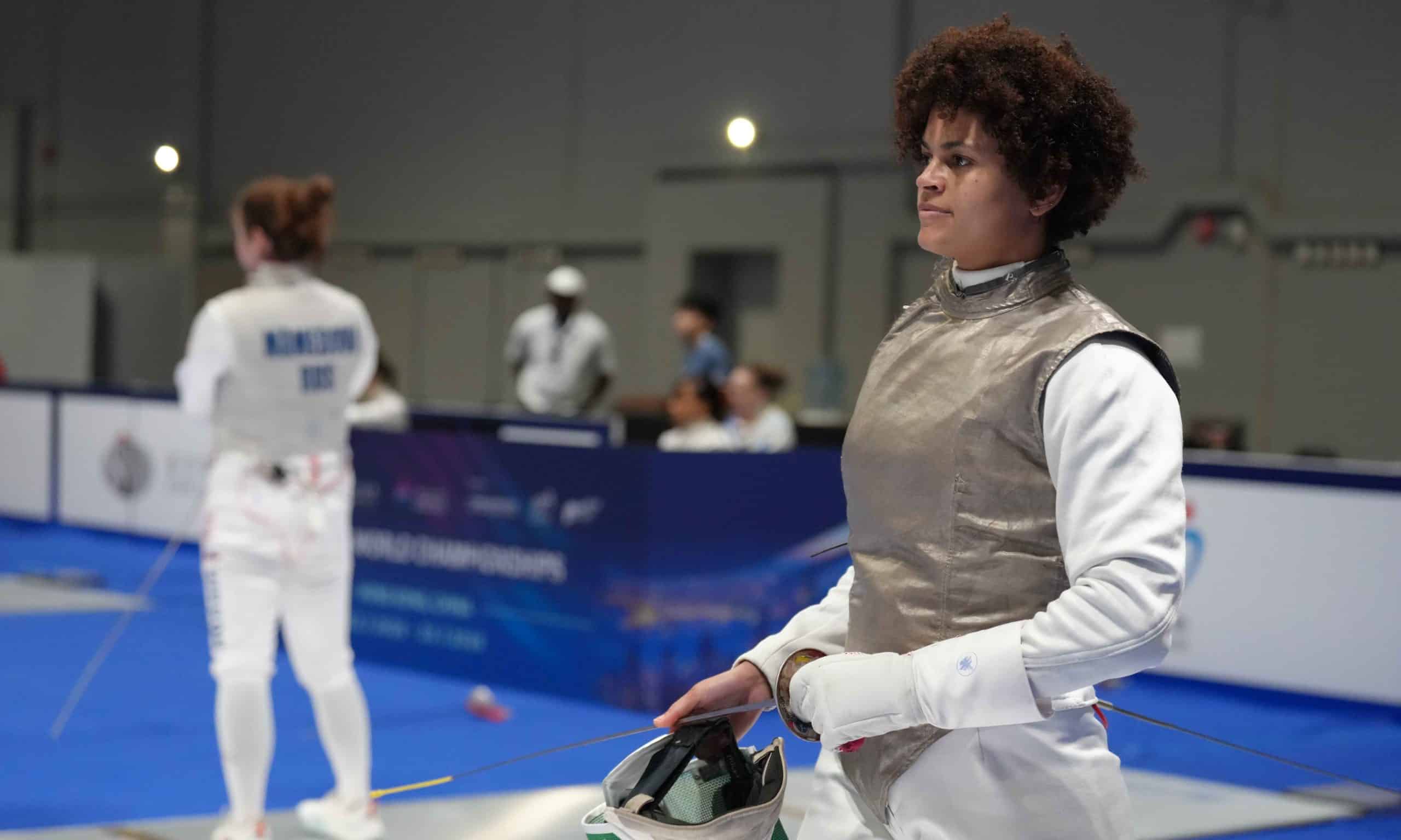 Beatriz Bulcão no Campeonato Mundial de Esgrima (Foto: Bizzi Team)