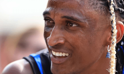 Piu, Alison dos Santos durante o Troféu Brasil