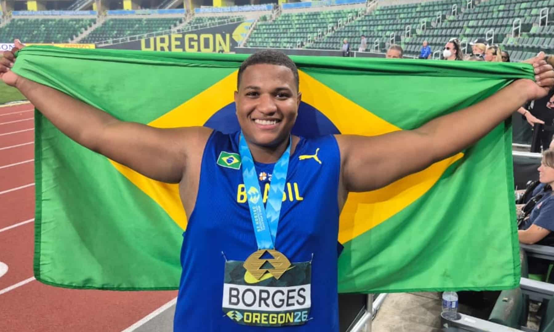 Alessandro Borges é campeão no Mundial Sub-20 de Atletismo 2026 (foto: CBAt/Divulgação)