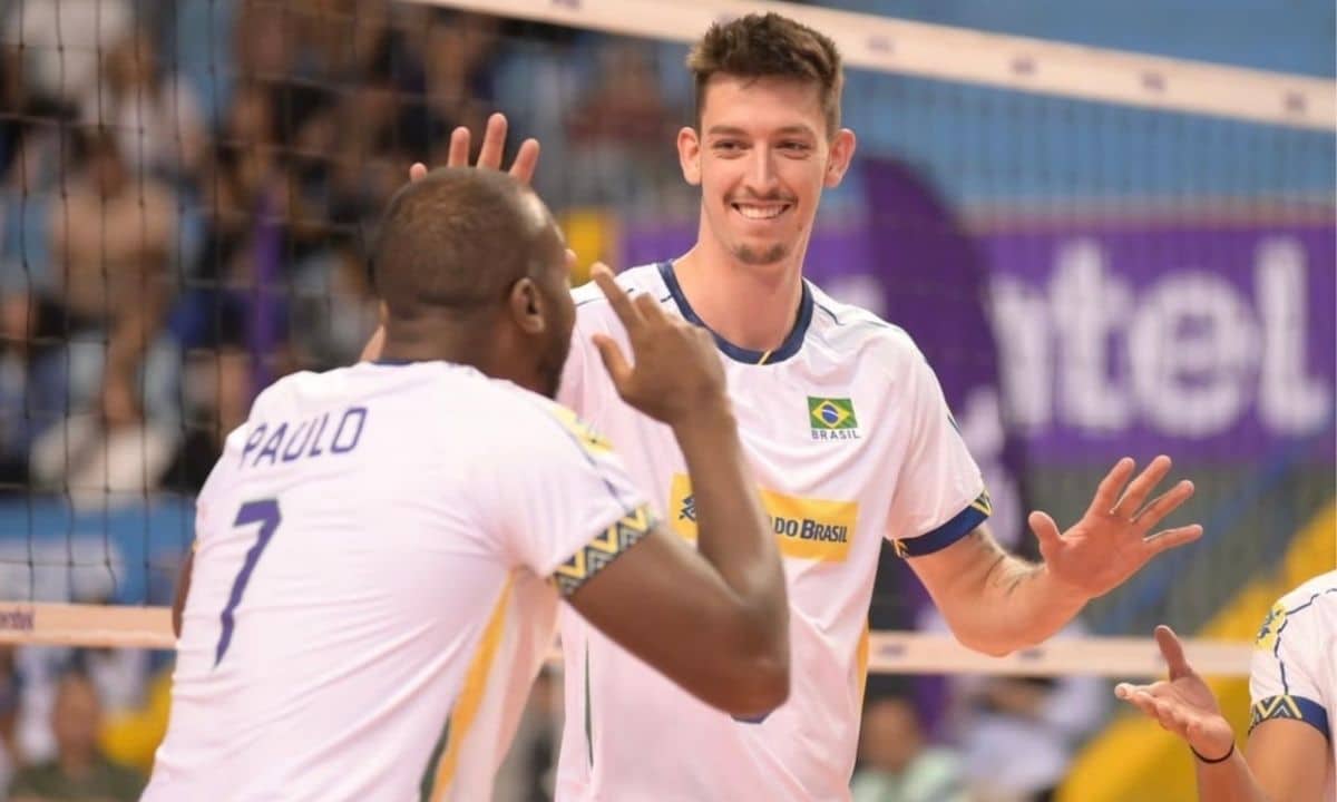Brasil vence Chile no tie-break e garante a vaga na final da Copa Sul-Americana de vôlei masculina