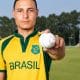 Riquelme Nascimento, MVP da partida entre Brasil e Panamá no Campeonato Sul-Americano de Críquete (Foto: Reprodução/cricketbrasil)