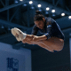 Emanuelly durante o Campeonato Sul-Americano de Trampolim