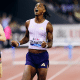 Alison dos Santos, o Piu, conquistou a vitória, o recorde mundial e alta premiação em dinheiro com o título na prova dos 400m com barreiras em Zurique (Foto: Diamond League/Isaac Shaw)