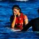 Luana Silva teve dia difícil em Fiji e acabou eliminada (Foto: Cait Miers/WSL)