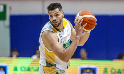 Leo Meindl liderou a pontuação do Brasil no duelo contra a República Dominicana pelo Qualificatório para a Copa do Mundo (Foto: FIBA Américas)