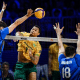Brasil perdeu da Itália, de virada, por 3 sets a 1, em torneio amistoso (Foto: VNL/Volleyball World)
