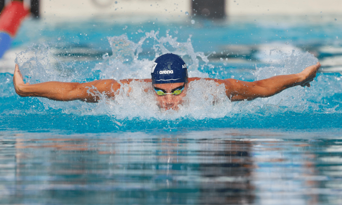 Davi Vallim conquistou o bronze no Pan-Pacífico Júnior nos 100m costas(Foto: Satiro Sodré/MTC)