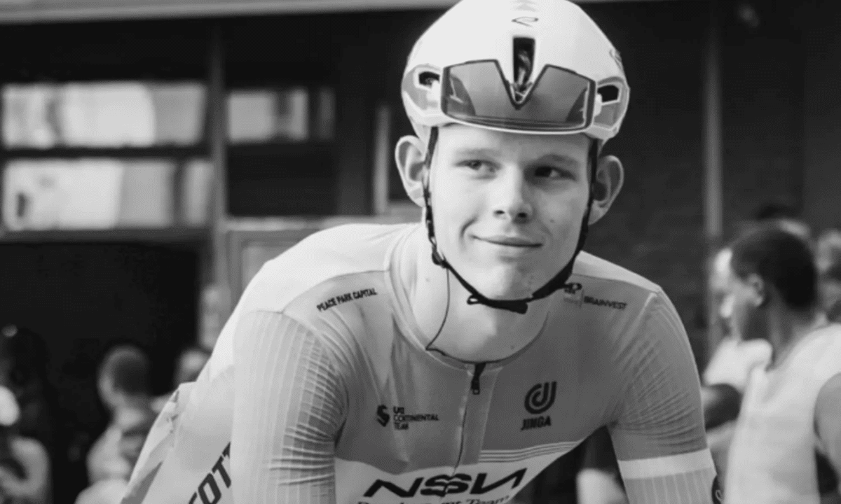 Finlay Tarling morre após acidente na Volta a Portugal de 2026 (Foto: NSN Developing Team / Instagram)