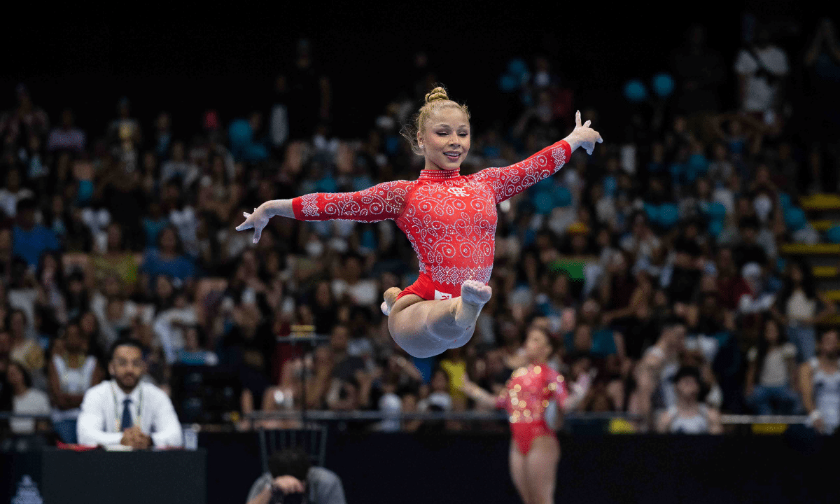 Flávia Saraiva no Campeonato Brasileiro de Ginástica Artística - Foto: MeloGym/CBG