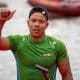 Gabriel Nascimento após a final do C1 200m no Campeonato Mundial de Canoagem Velocidade