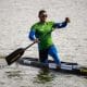 Isaquias Queiroz na prova do C1 500m no Campeonato Mundial de Canoagem Velocidade