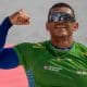 Isaquias Queiroz comemora no Campeonato Mundial de Canoagem Velocidade