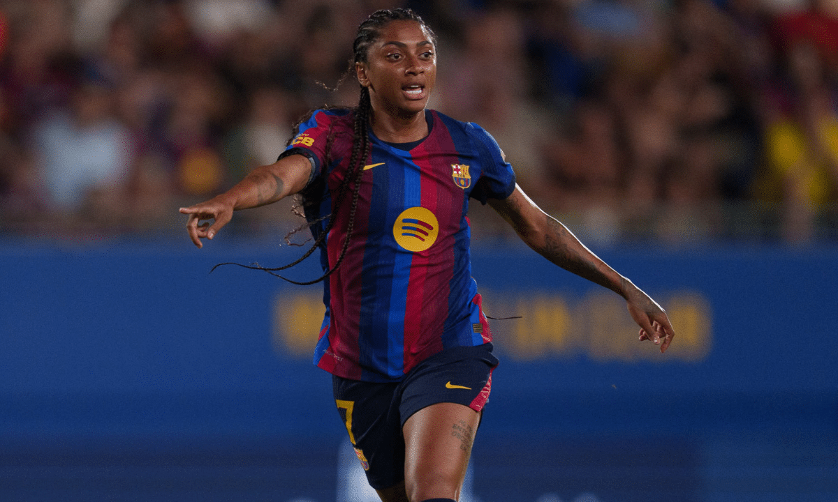 Kerolin estreia no Barcelona, que vence Montpellier em amistoso (Foto: Reprodução / Instagram)