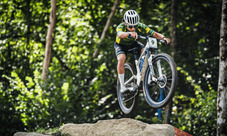 Leonardo Bernardes de Castro Filho no Mundial Júnior de mountain bike
