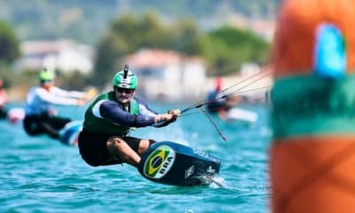 Lucas Fonseca no Campeonato Mundial Juvenil de Fórmula Kite, em Urla, na Turquia