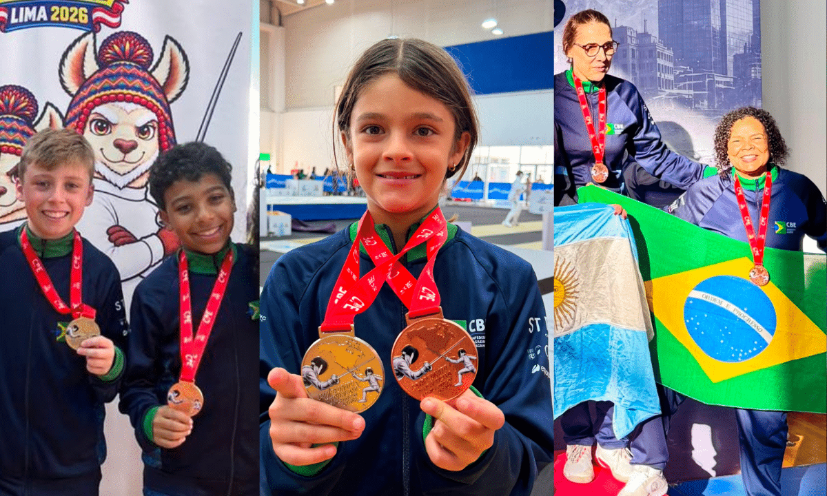 Brasil chega a doze medalhas no Pan-Americano Infantil e Veterano de Esgrima em Lima