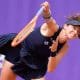 Luisa Stefani realizando saque no WTA 500 de Estrasburgo, US Open, Neal Skupski