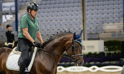 Flamarion Pereira no Mundial de Paradestramento em Aachen - Foto: Confederação Brasileira de Hipismo