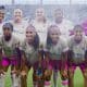 Na imagem, jogadoras do San Diego Wave na pose de foto oficial antes da partida.