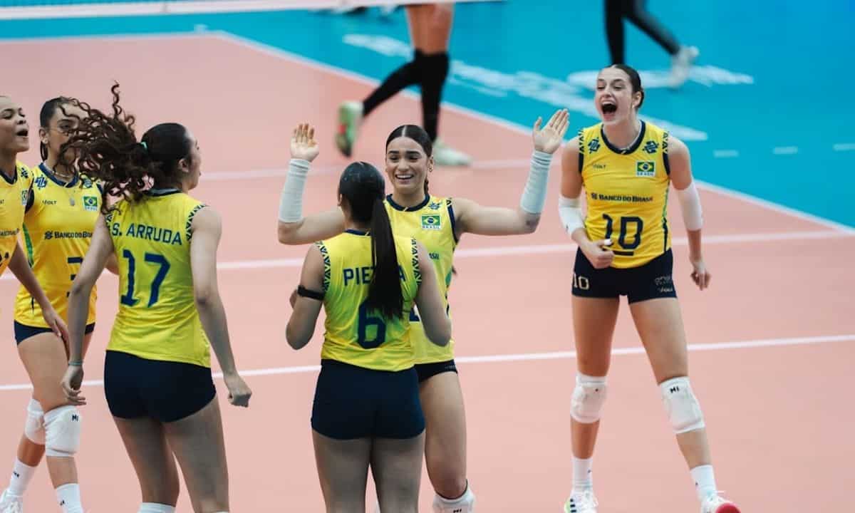 Brasil x Espanha pelo Campeonato Mundial Sub-17 de vôlei feminino