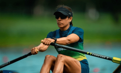 Bia Tavares no Mundial de Remo em Amsterdã