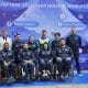 Fabiana Soares, Jovane Guissone, Kevin Damasceno, Mônica Santos, Rayssa Veras e Vanderson Luis Chaves na Copa do Mundo de Paraesgrima em Chon Buri (Foto: CBEsgrima)