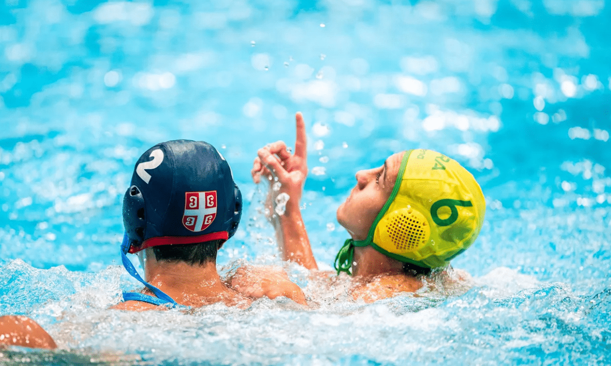 Brasil perdeu da Sérvia (foto), e da Rússica neste Mundial de polo aquático Sub-16. (Foto: CroWP / Pavao Bobinac)
