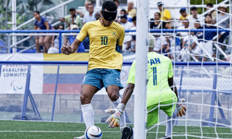 Seleção Brasileira masculina em ação nos Jogos Para-Sulamericanos Valledupar 2026 | Foto: Carol Coelho/CPB