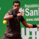 Monteiro em ação no Challenger de San Marino. Jogando em Hagen nesta semana, o brasileiro está na final do quali no torneio. (Foto: San Marino Open)
