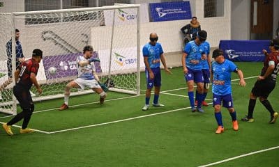 Na imagem, momento do gol de um dos jogadores da APACE.