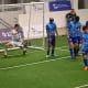 Na imagem, momento do gol de um dos jogadores da APACE.