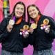 Brasileiras conquistam o ouro na prova de trampolim 3 m nos Jogos Sul-Americanos Santa Fé 2026