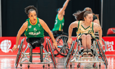 Brasil em ação no Campeonato Mundial de basquete em CR. (Foto: Facebook/ Ottawa 2026 IWBF Wheelchair Basketball World Championships)
